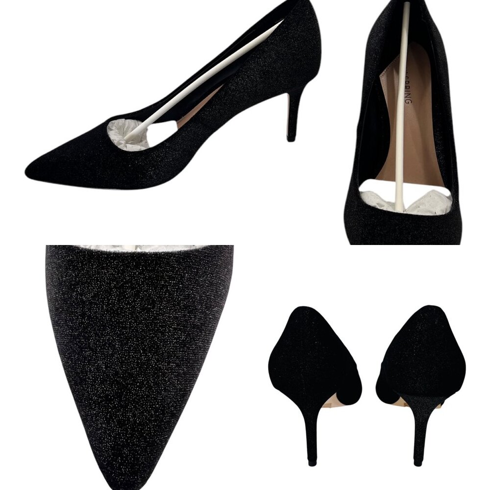 Call It Spring Slip-On Heels Pointed Toe Pumps Bl… - image 1